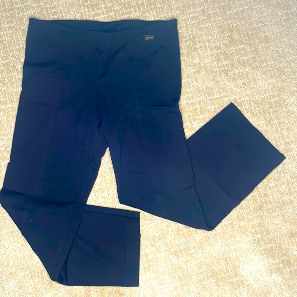 Calvin Klein Black straight-legged slacks.